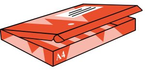 Brievenbusdoos all-over bedrukt