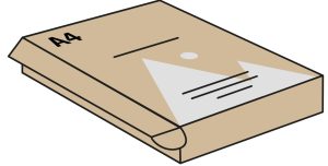 Brievenbusdoos kraftbruin